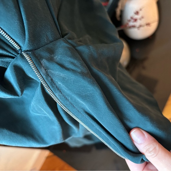 Alexander Wang Green Silk Zipper Maxi Dress - NEVER WORN - Picture 5 of 6